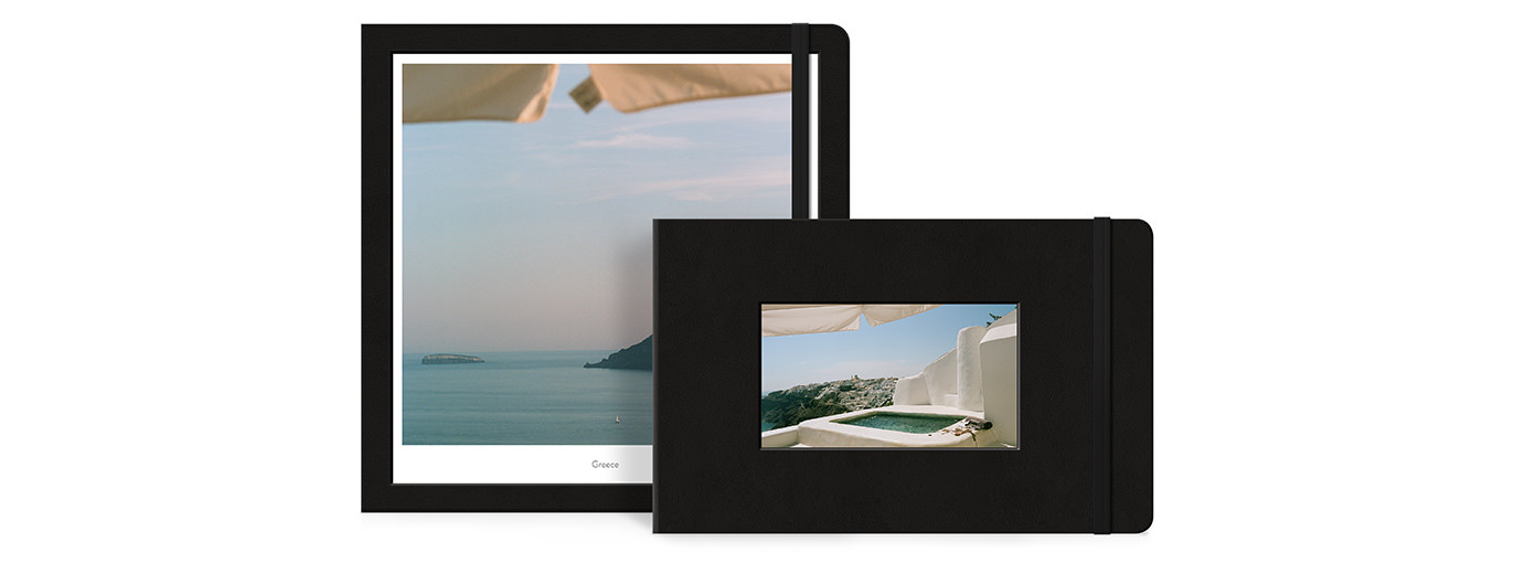 Two Moleskine Photo Books in two orientations