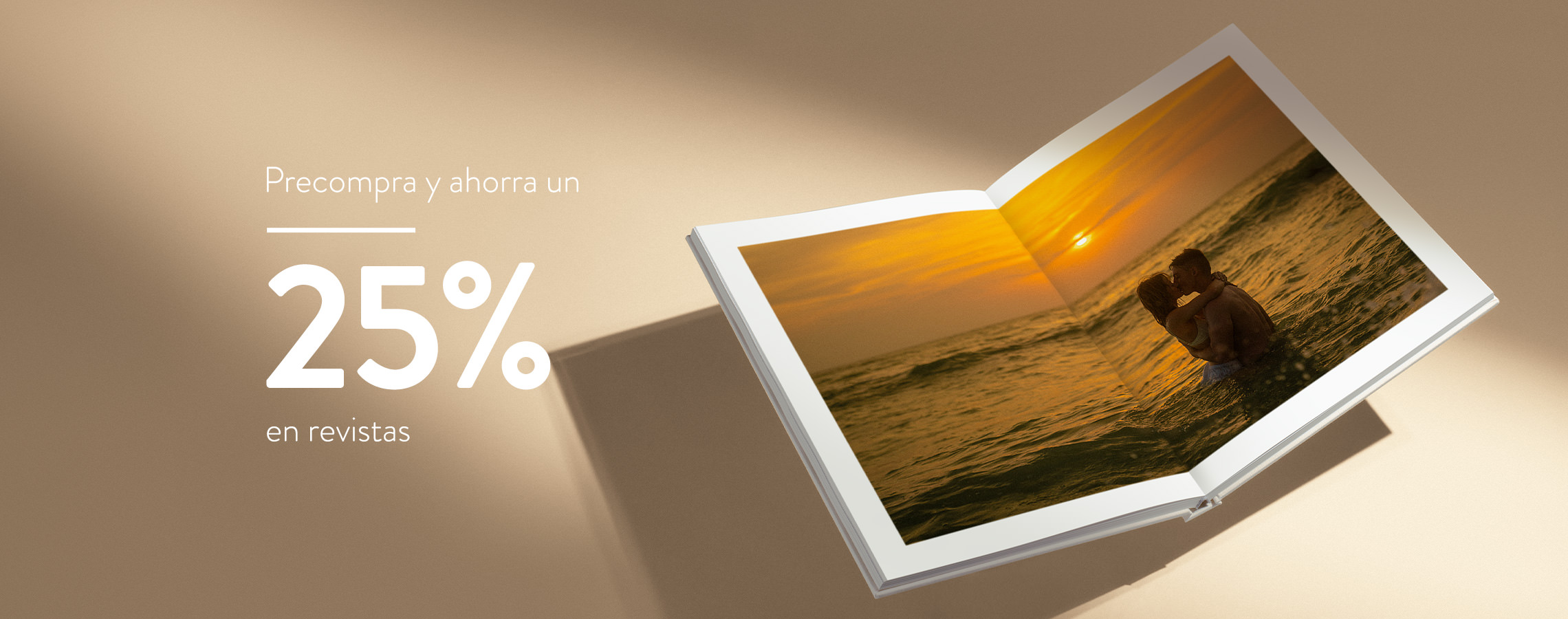 Precompra y ahorra un 25% en revistas.