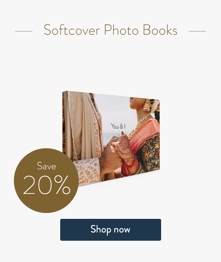 Save 20% on Softcover Photo Books. Shop now.