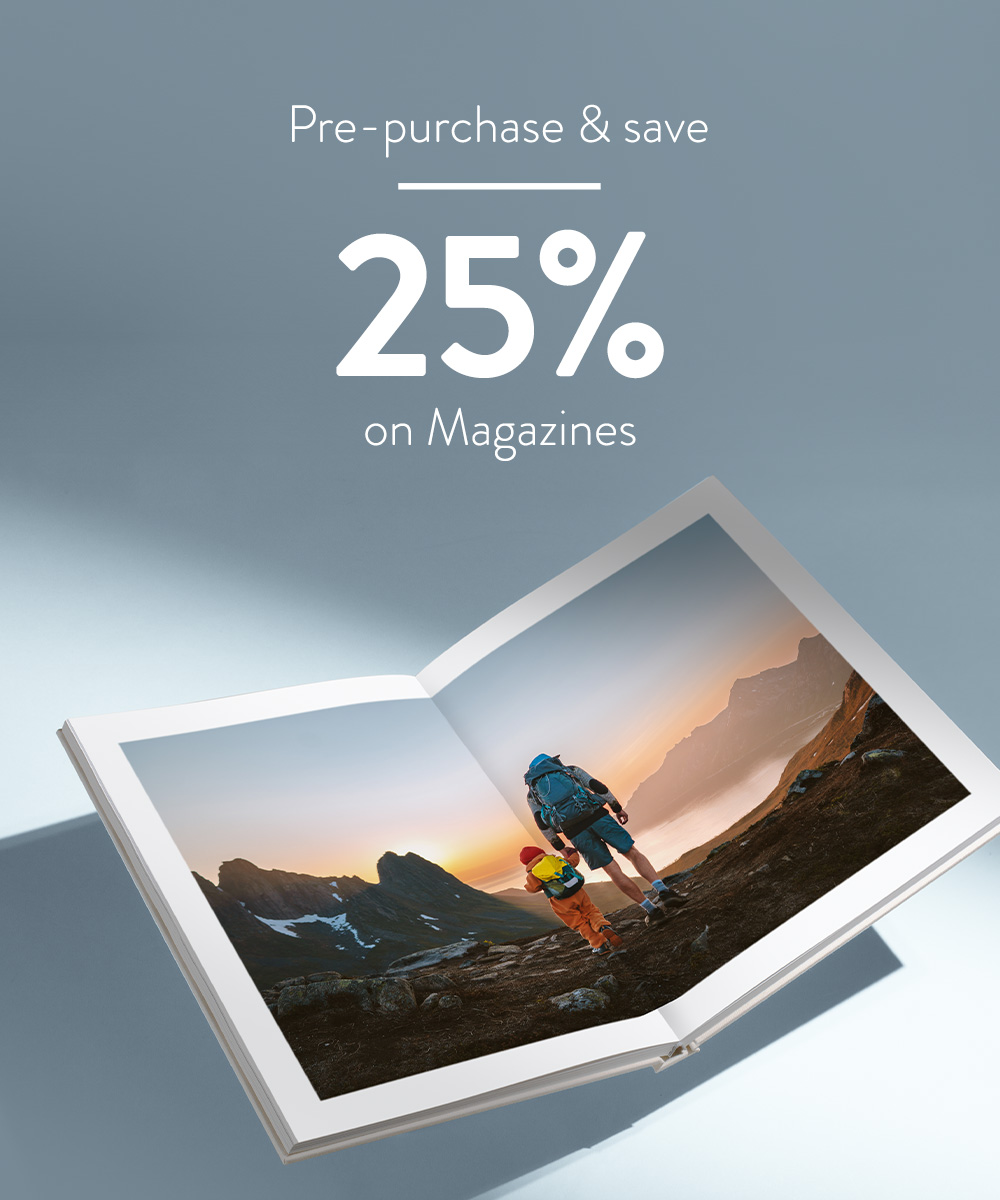 Pre-purchase and save 25% on Magazines.