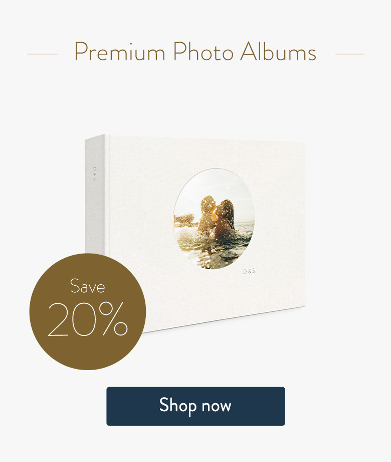 Save 20% on Premium Photo Albums. Shop now.