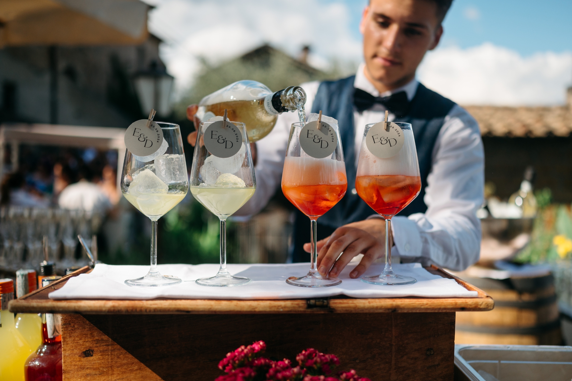 Cocktails getting made