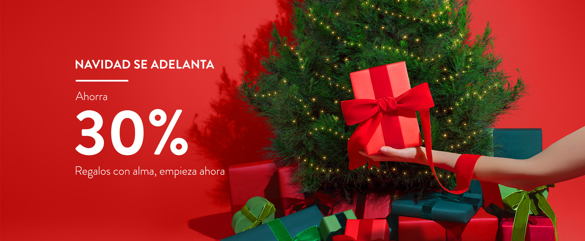 Navidad se adelanta. Ahorra un 30%.