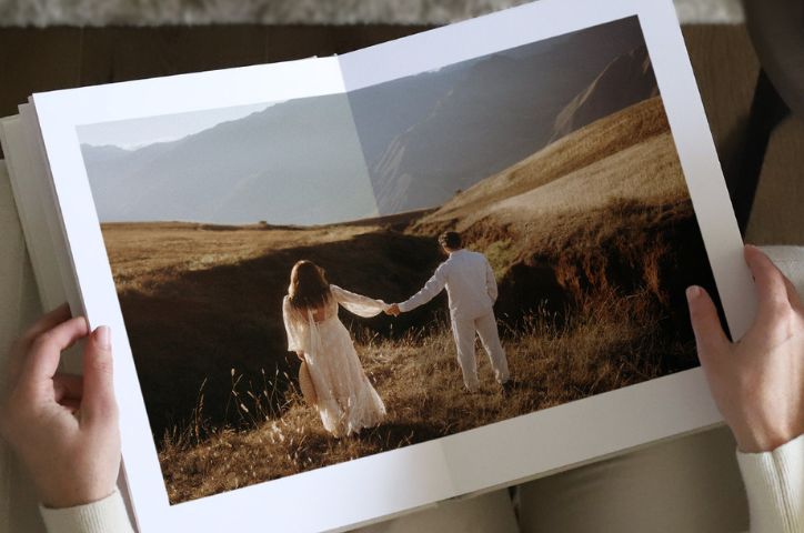Couple holding hands on book cover
