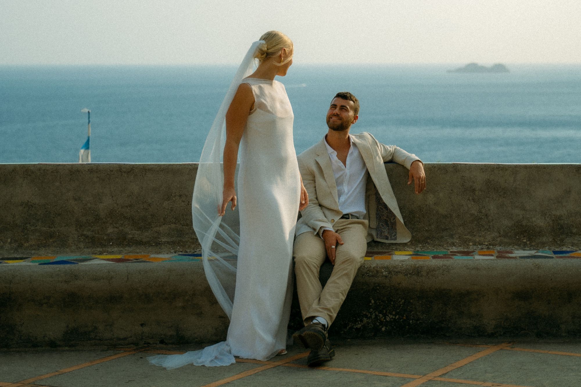 Couple looking at eachother