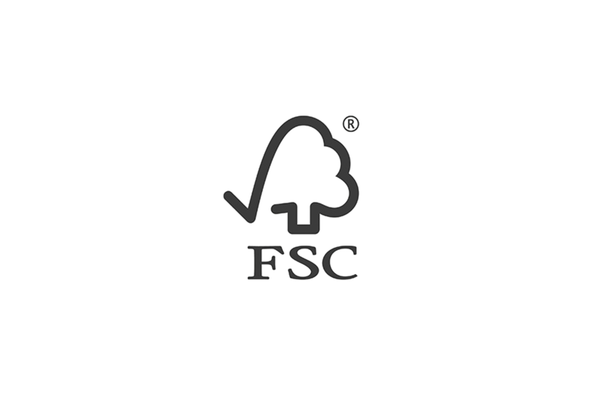 FSC logo in black font.