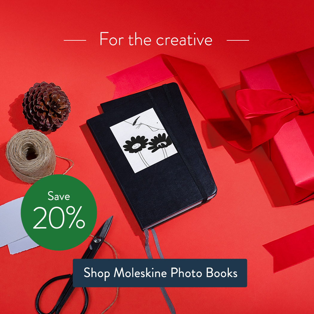 For the creative. Shop Moleskine Photo Books.