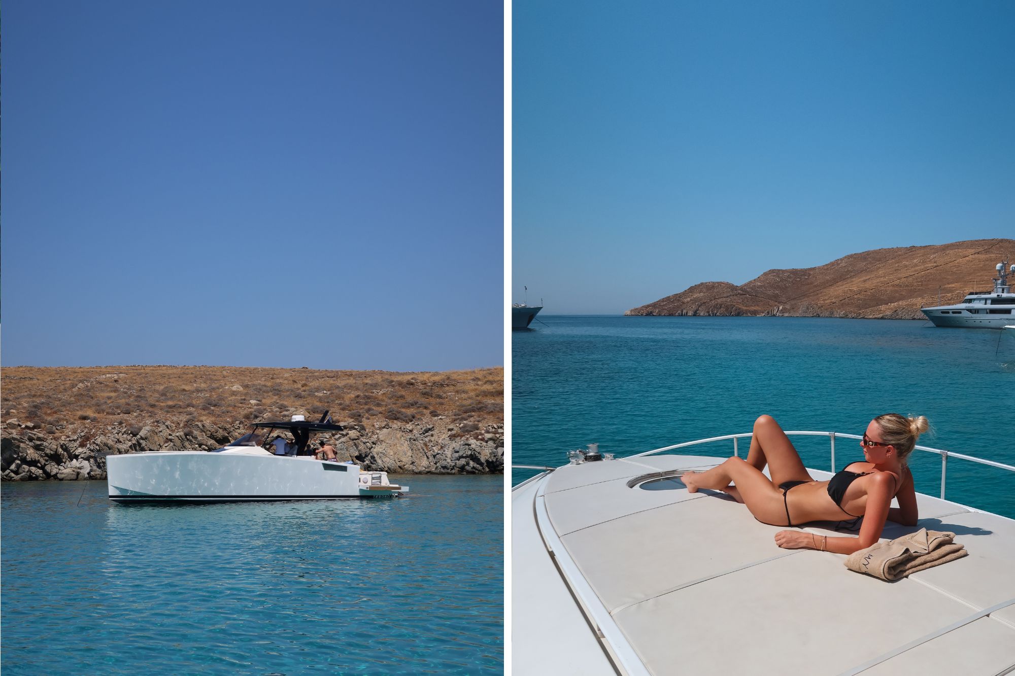 Girl on a boat looking out into water
