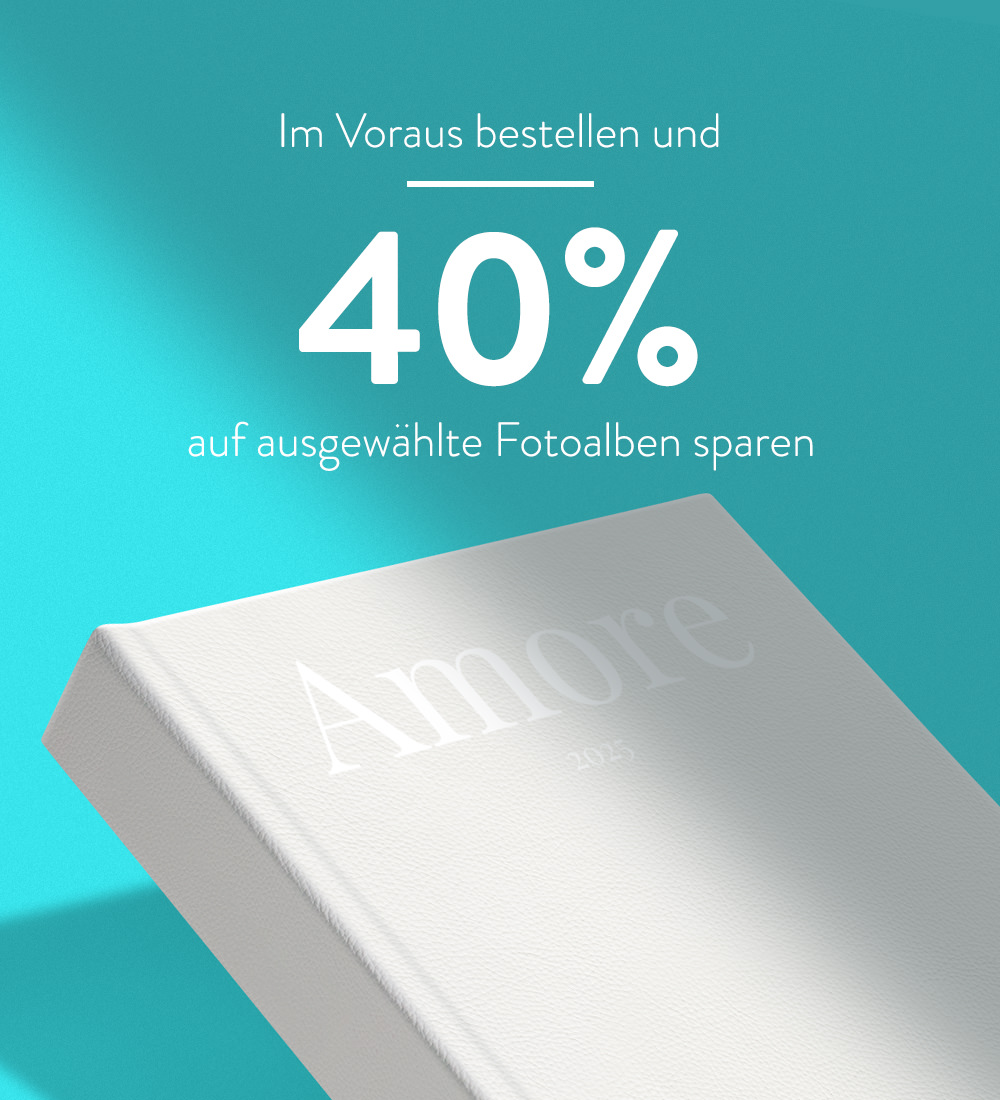 Kaufen Sie im Voraus und sparen Sie bis zu 40 % auf Fotoalben. Jetzt einkaufen.