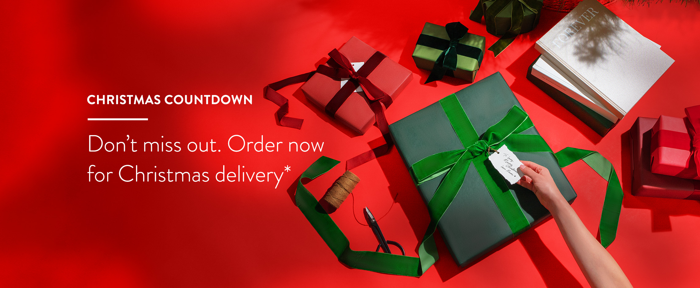 Don't miss out. Order now for Christmas delivery.