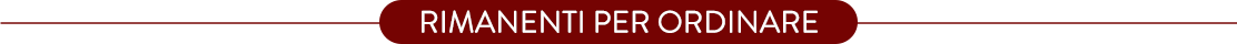 Rimanenti per ordinare.