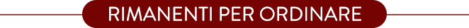 Rimanenti per ordinare.