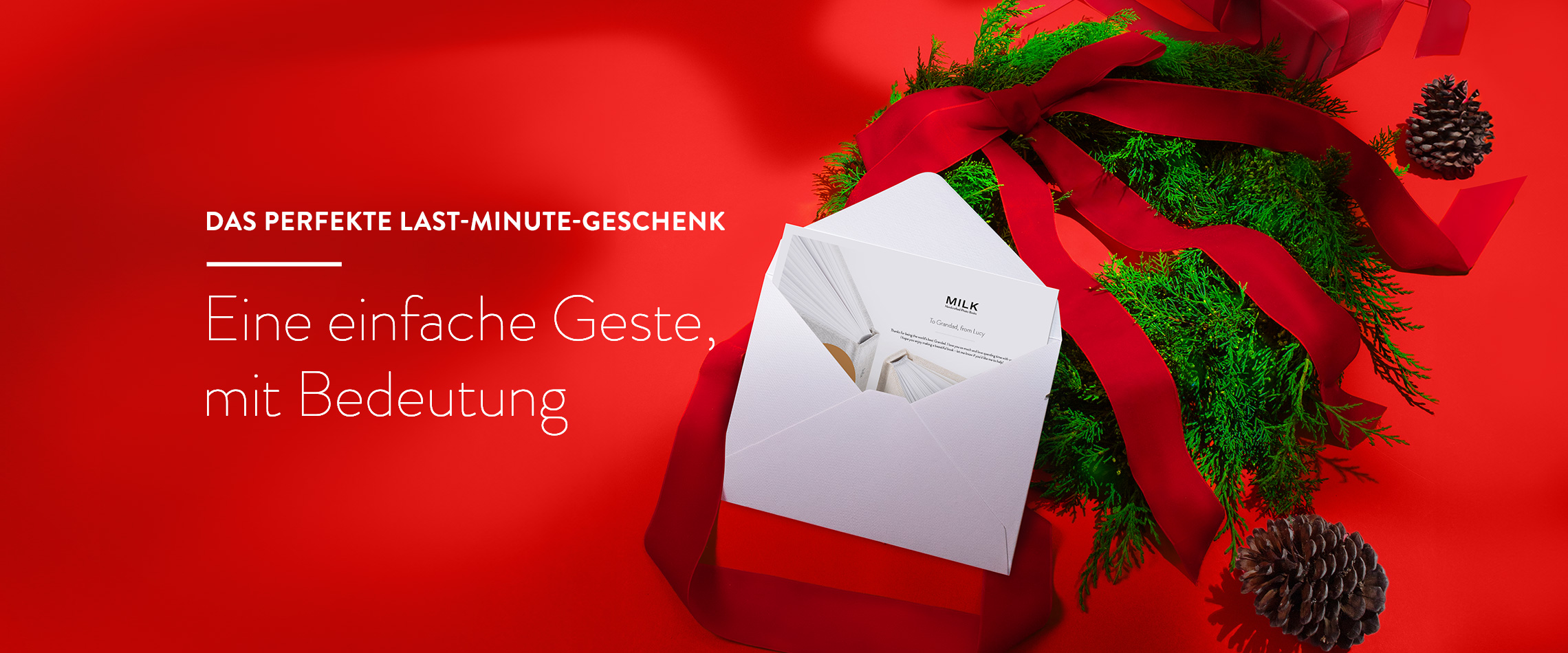 Das perfekte Last-Minute-Geschenk. Teilen Sie zu Weihnachten Kreativität.