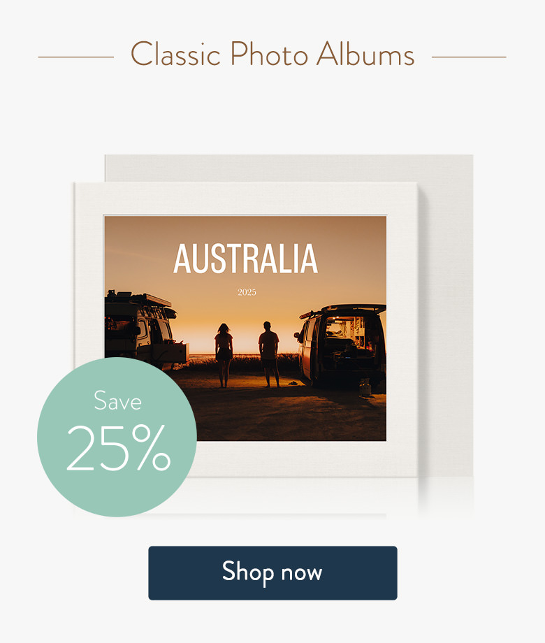 Save 25% on Classic Photo Albums. Shop now.