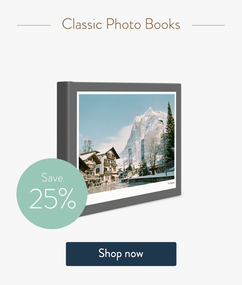 Save 25% on Classic Photo Books. Shop now.