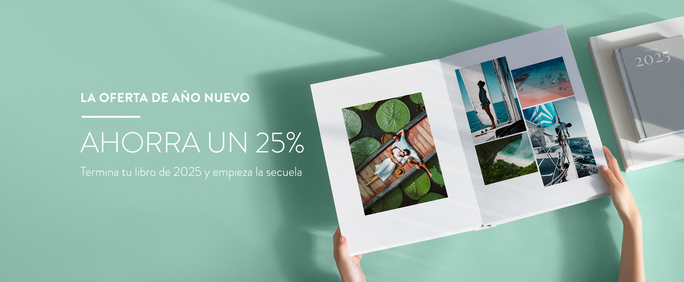 La venta de ano nuevo. Ahorra un 25%.