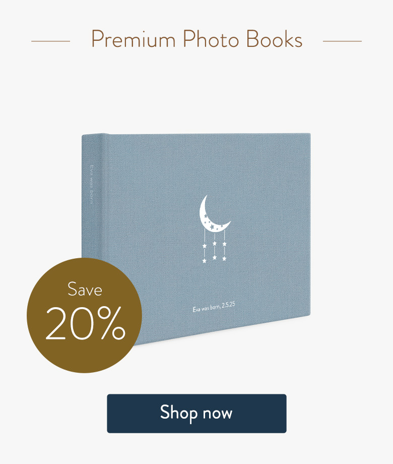 Save 20% on Premium Photo Books. Shop now.