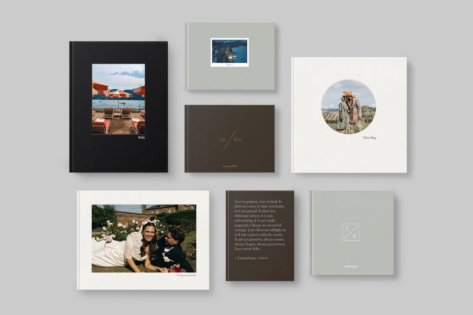 Different books with different covers and colours