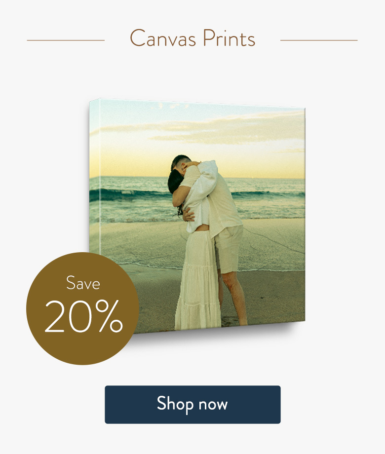 Save 20% on Canvas Prints. Shop now.