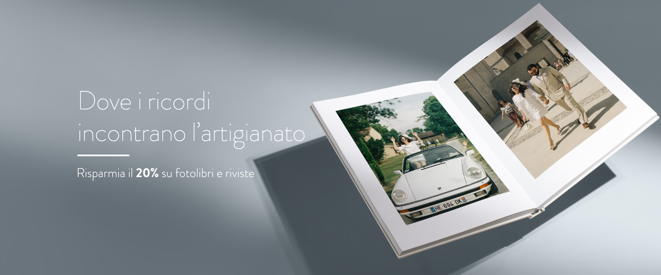 Risparmia il 20% sui fotolibri.