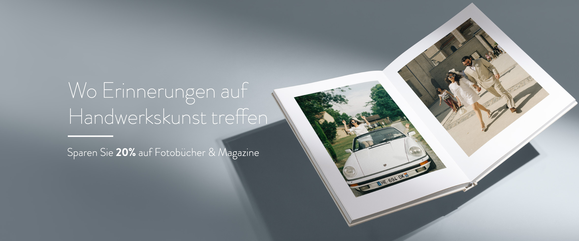 Sparen Sie 20% auf Fotobücher.