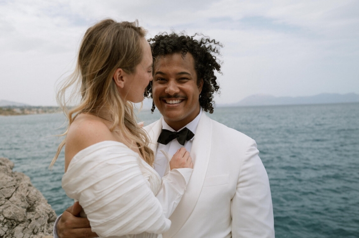 Photo of florist Shean Strong getting married