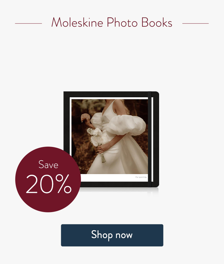 Save 20% on Moleskine Photo Books. Shop now.