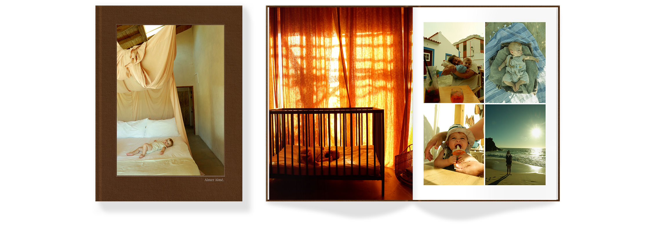 Cover of the Photo Book and opened pages
