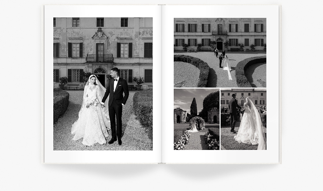 Love is Life wedding open photo book image