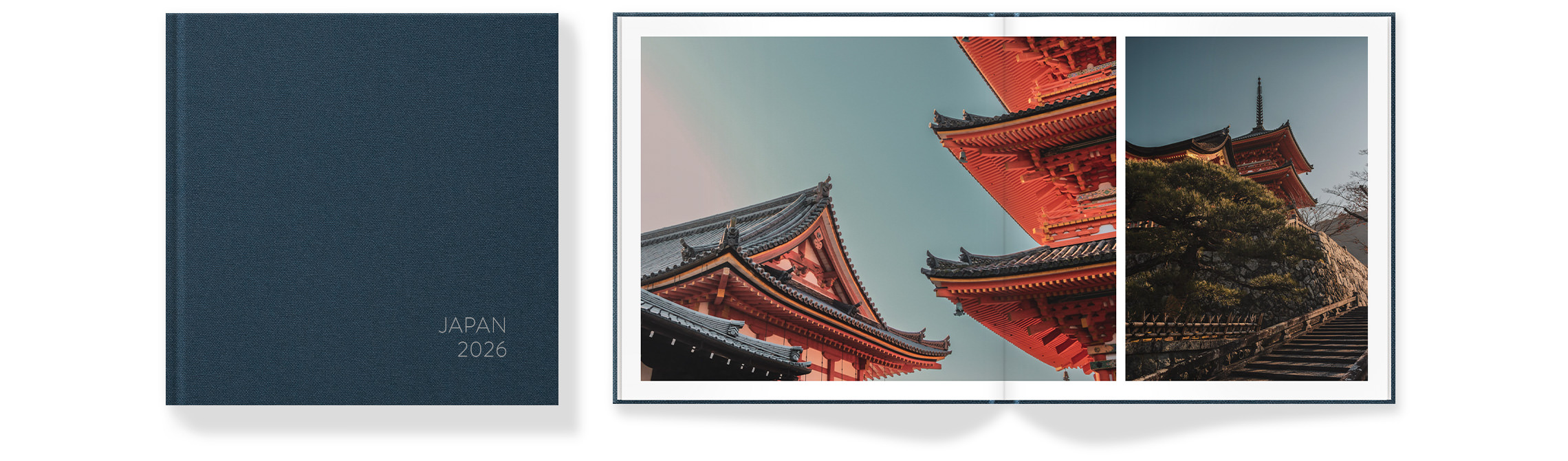Japan 2026 cover and opened photo book