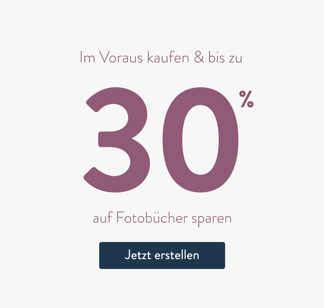 Sparen Sie 30% auf Fotobucher