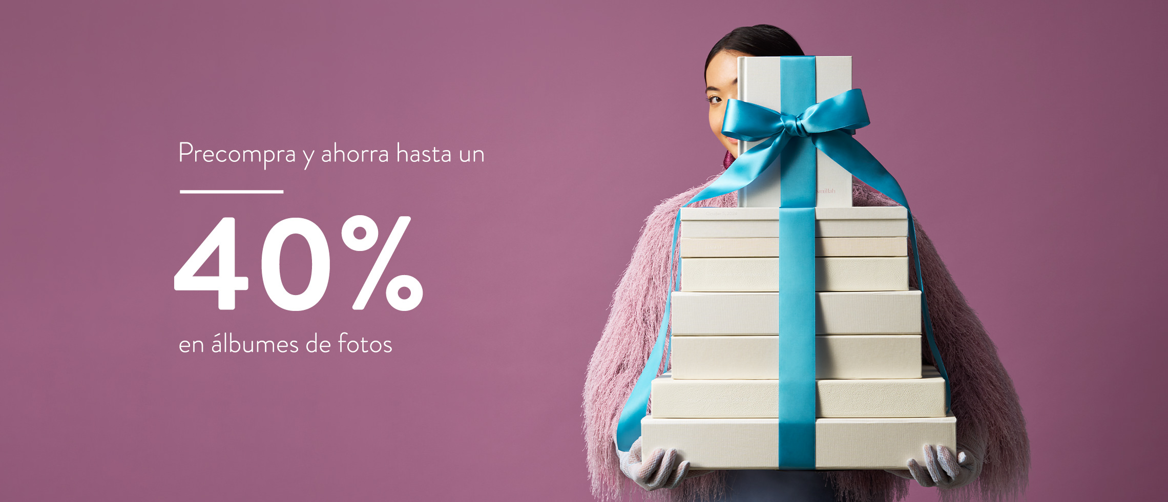 Ahorra hasta un 40% en álbumes de fotos