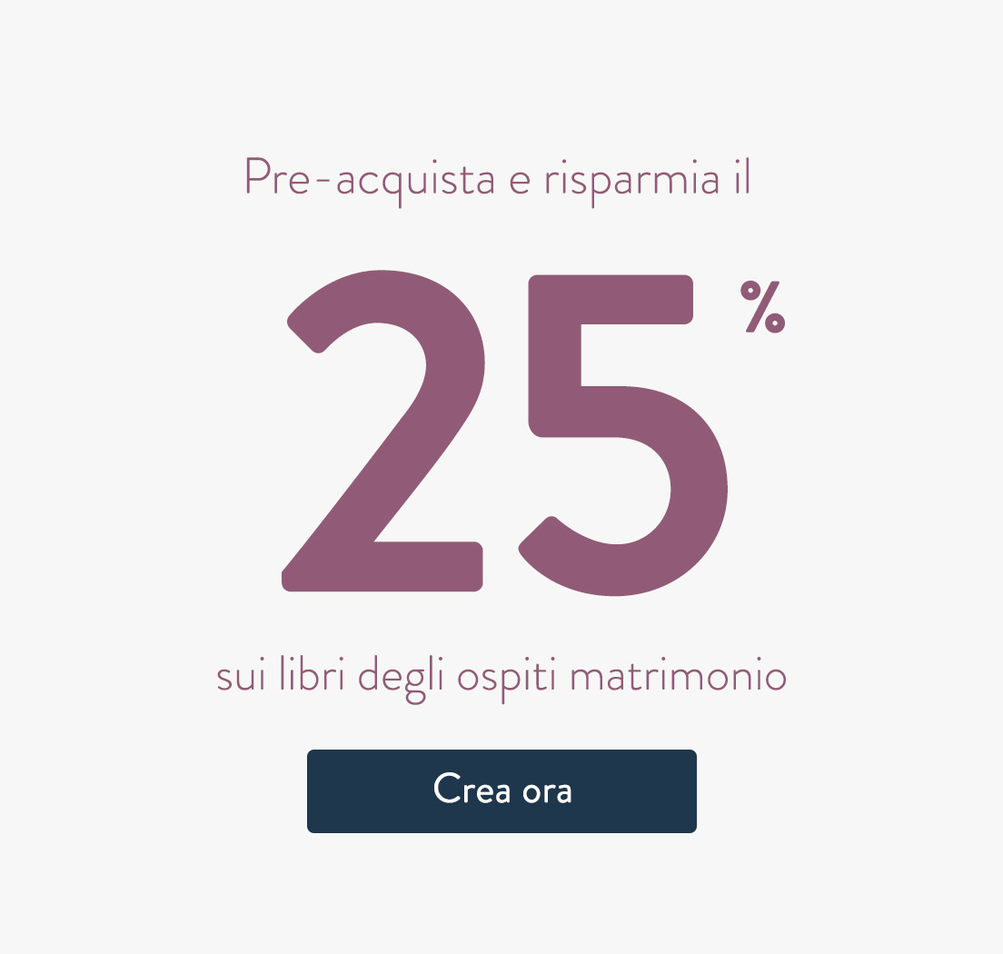 Libro degli ospiti matrimonio 25%