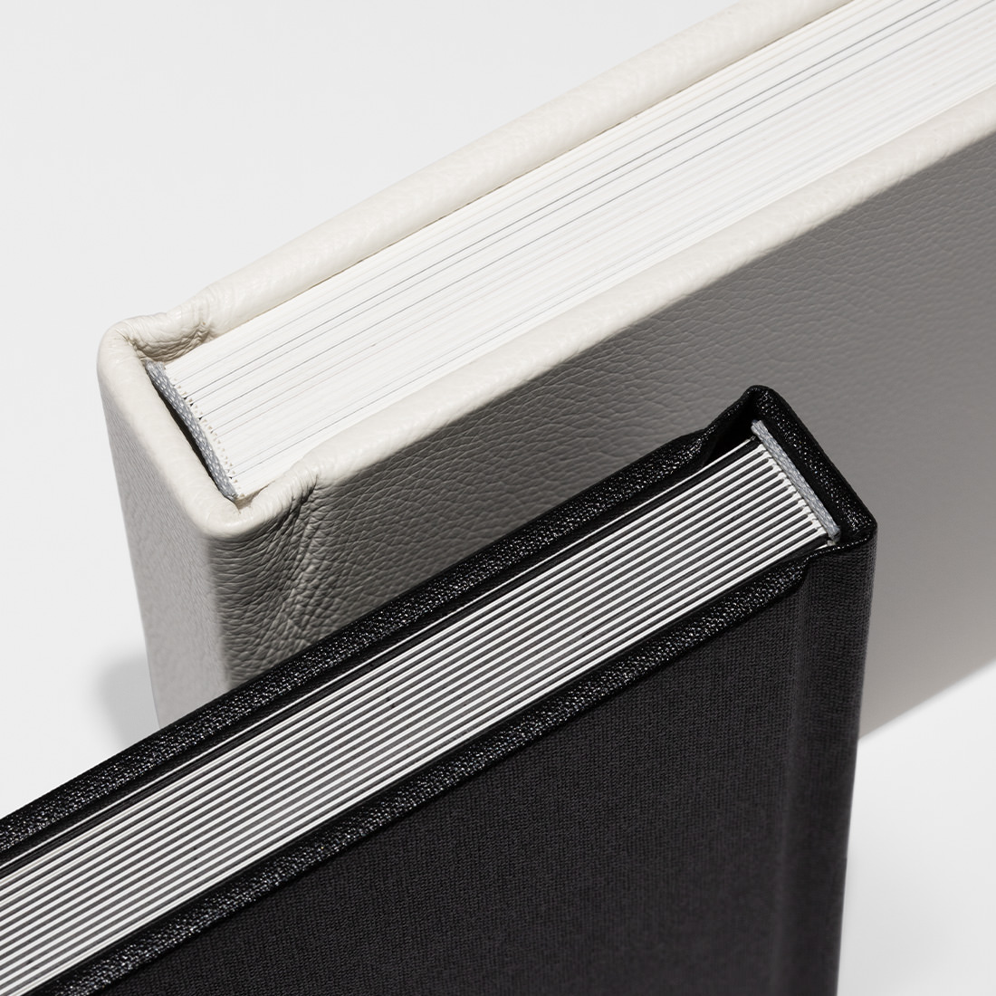 Two Premium Photo Albums with white and black card