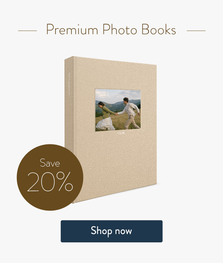 Premium Photo Books Save 20%