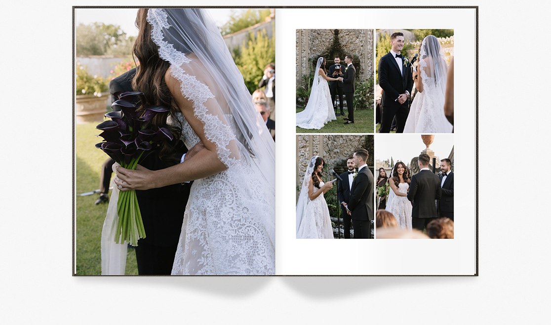 Gabrielle and Tyler Open Book