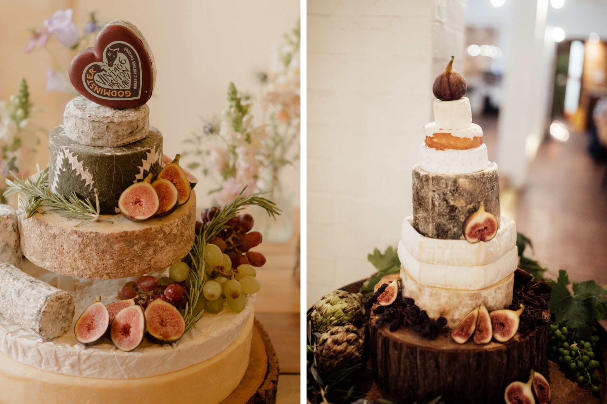 cakes made of wheels of cheese
