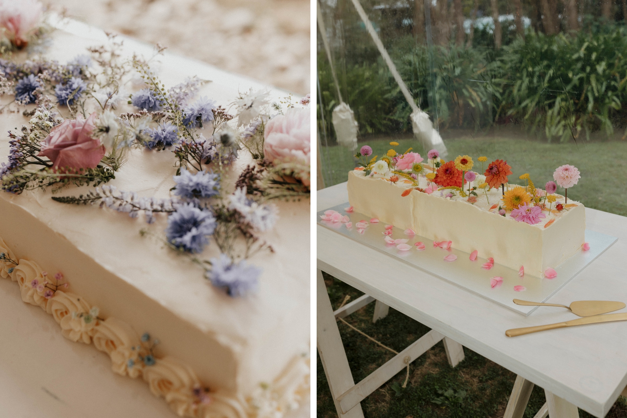 floral sheet cakes