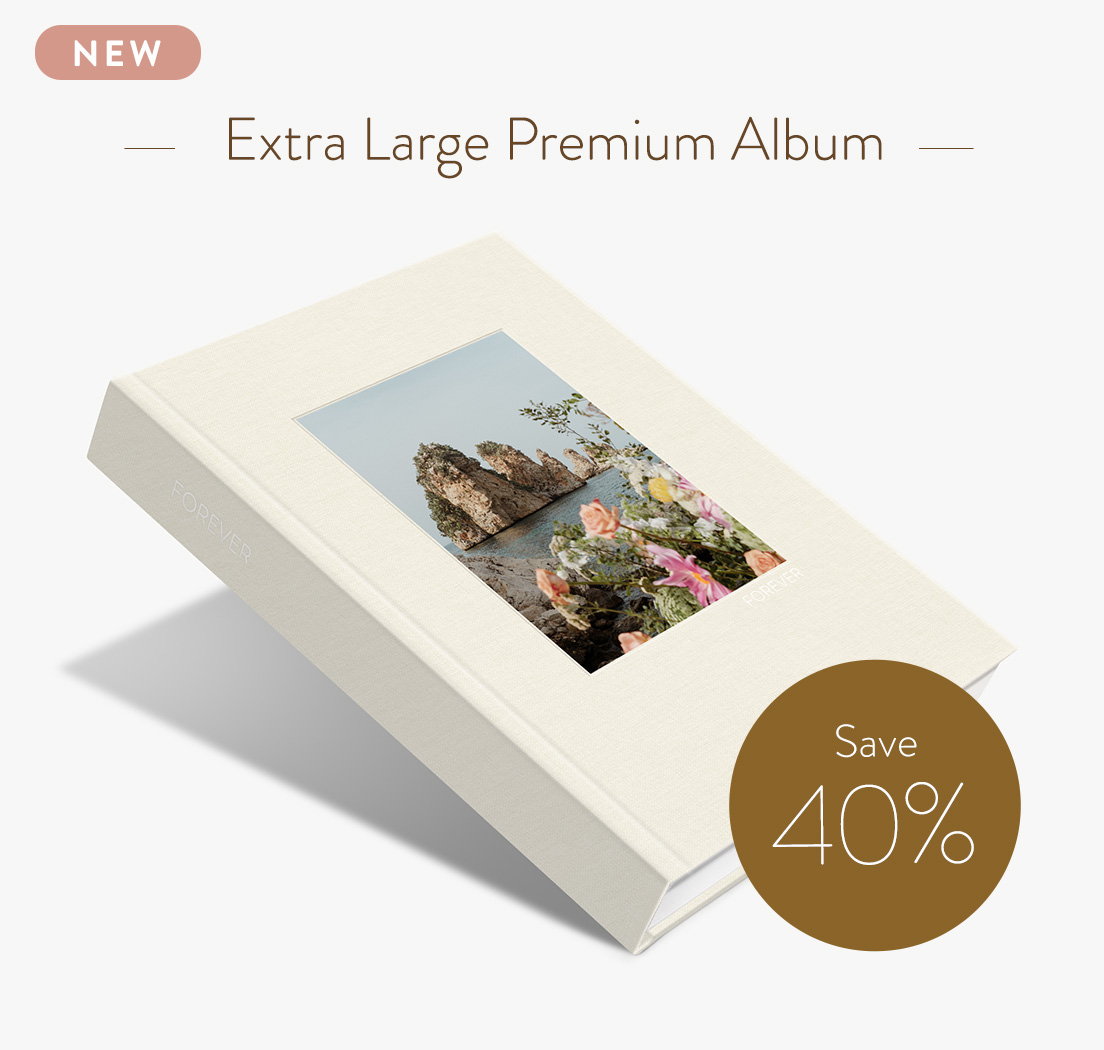 Save 40% on the Extra Large Premium Photo Album.