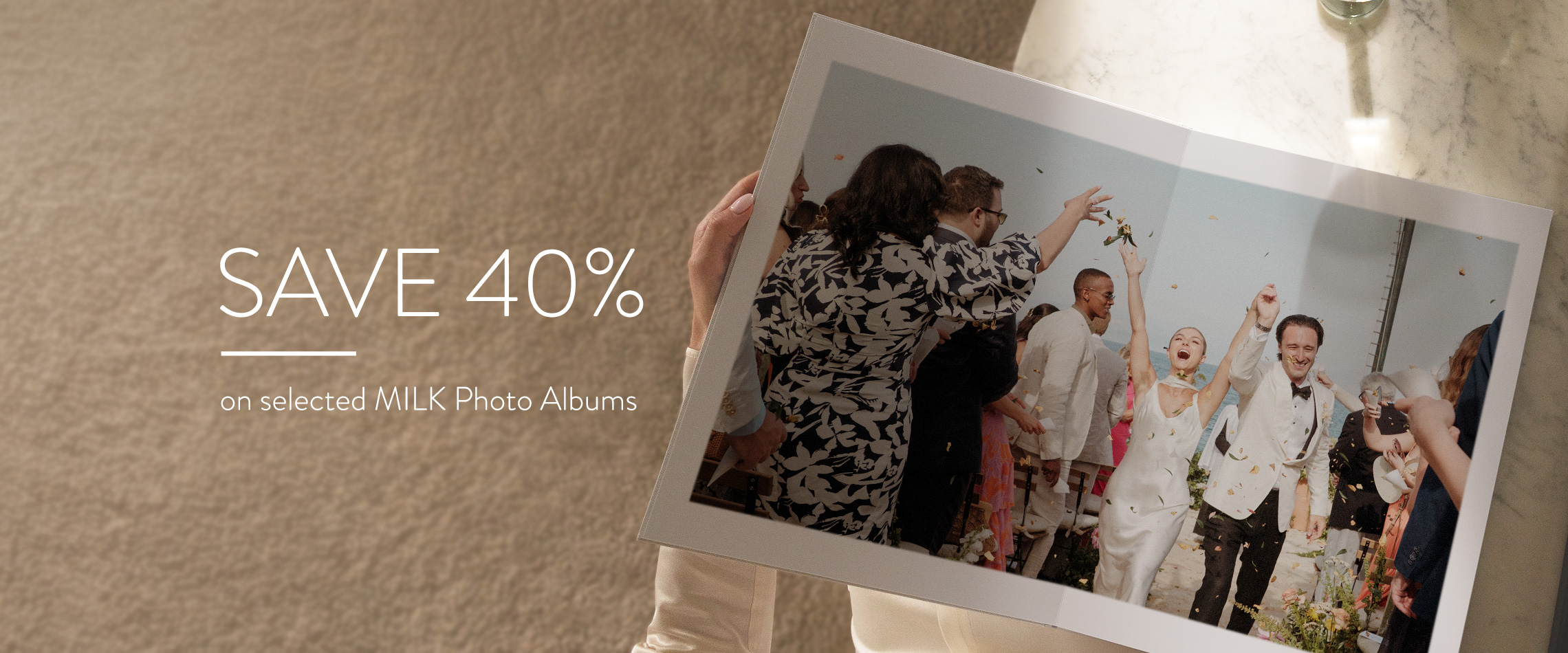 Save 40% on selected MILK Photo Albums.