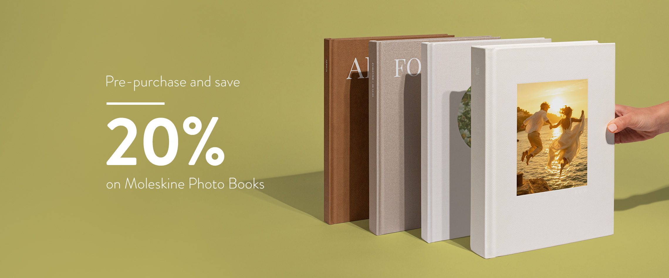 Pre-purchase and save 20% on Moleskine Photo Books