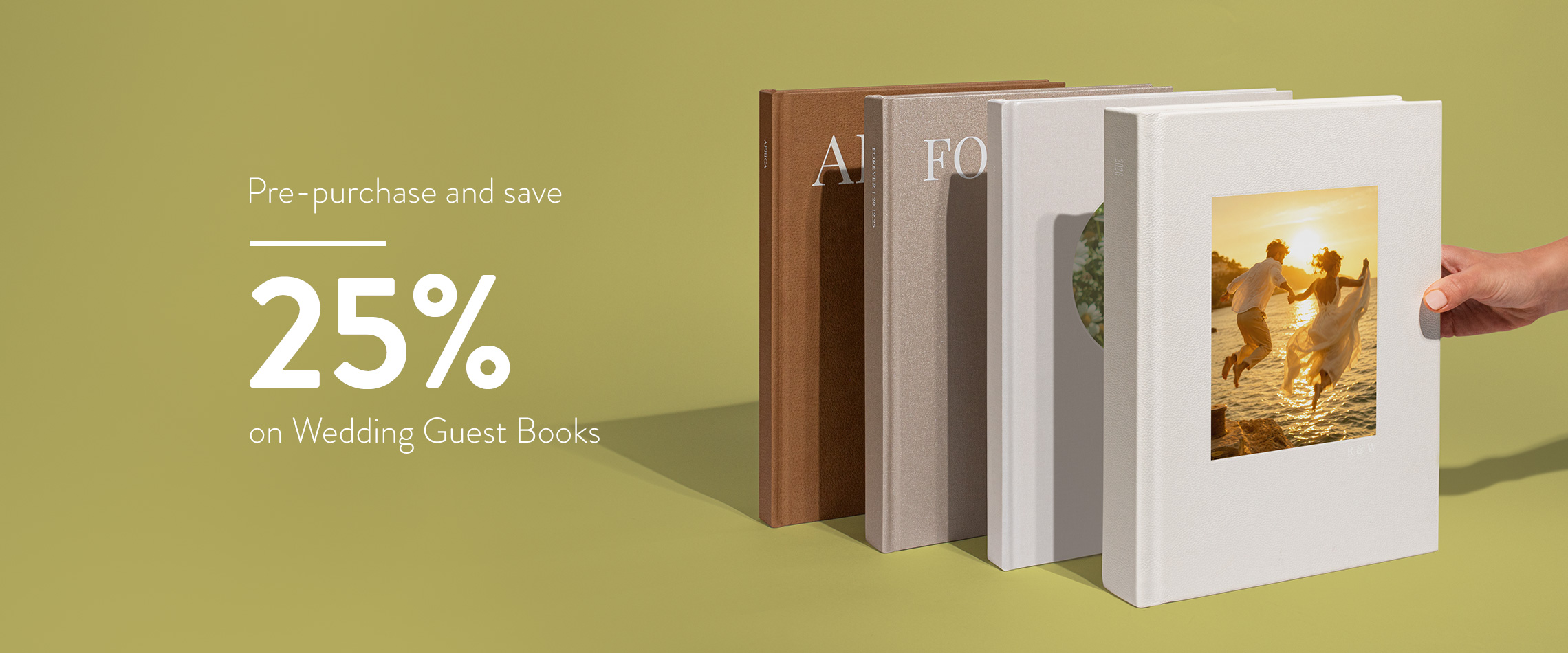 Save 25% on Wedding Guest Books
