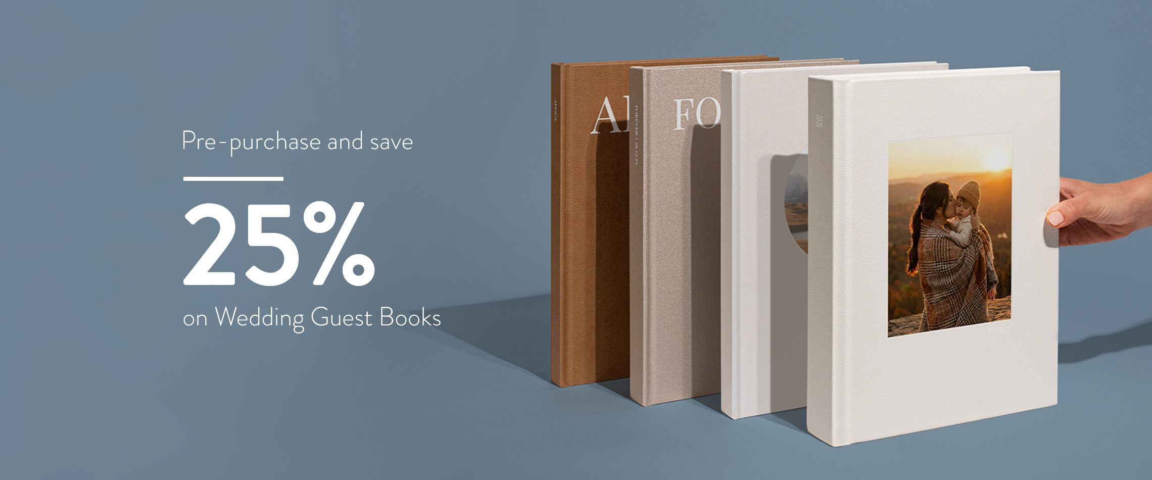 Save 25% on Wedding Guest Books