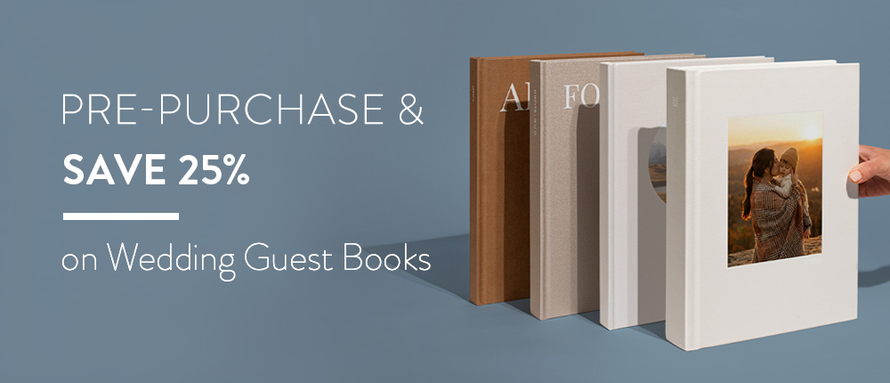Save 25% on Wedding Guest Books