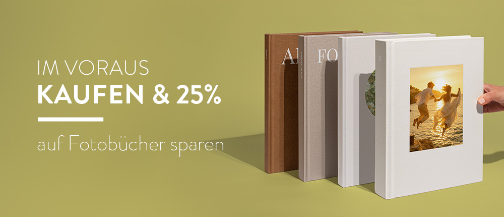 Sparen Sie 25% auf MILK-Fotobücher