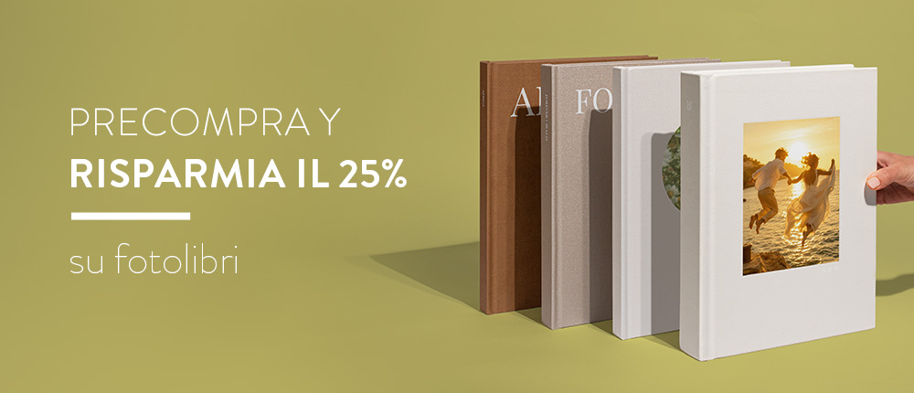 Risparmia il 25% su fotolibri.
