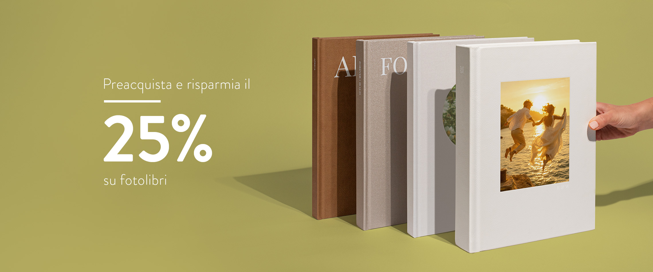 Risparmia il 25% su fotolibri.