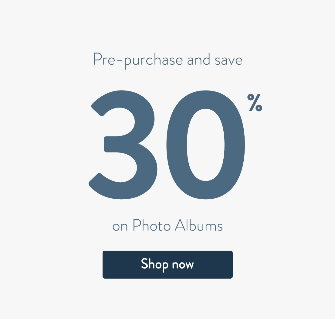Save 30% on MILK Photo Albums