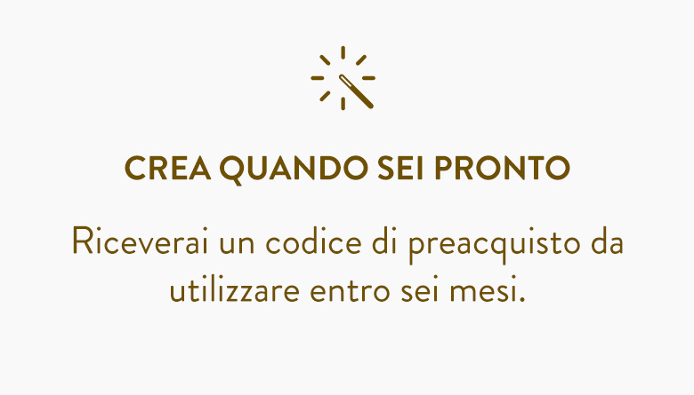 Crea quando sei pronto