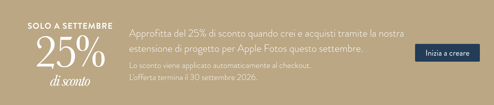 Risparmia il 25% con l'estensione Apple